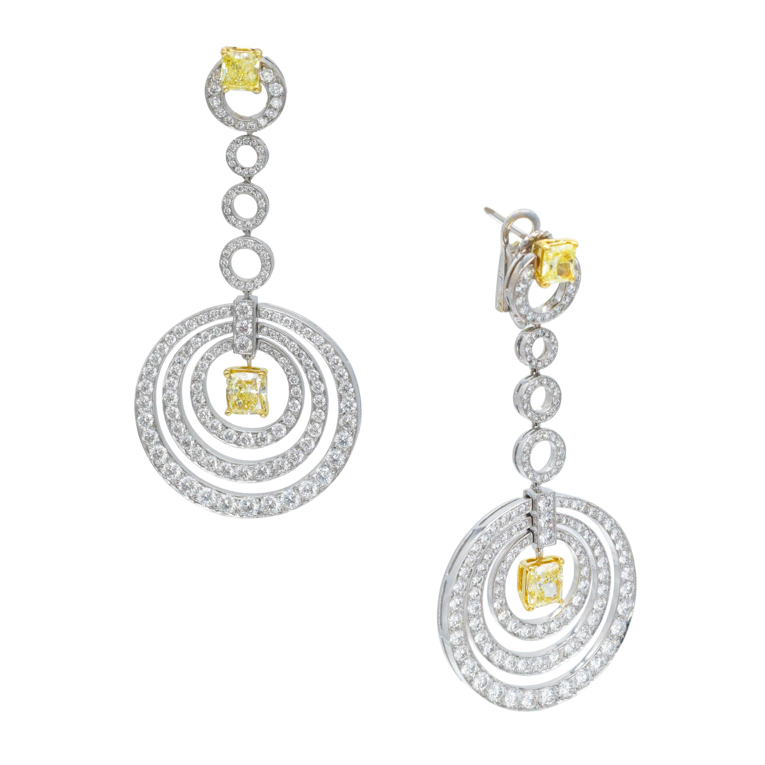 Taglio rotondo GRAFF   Orecchini pendenti con diamante 