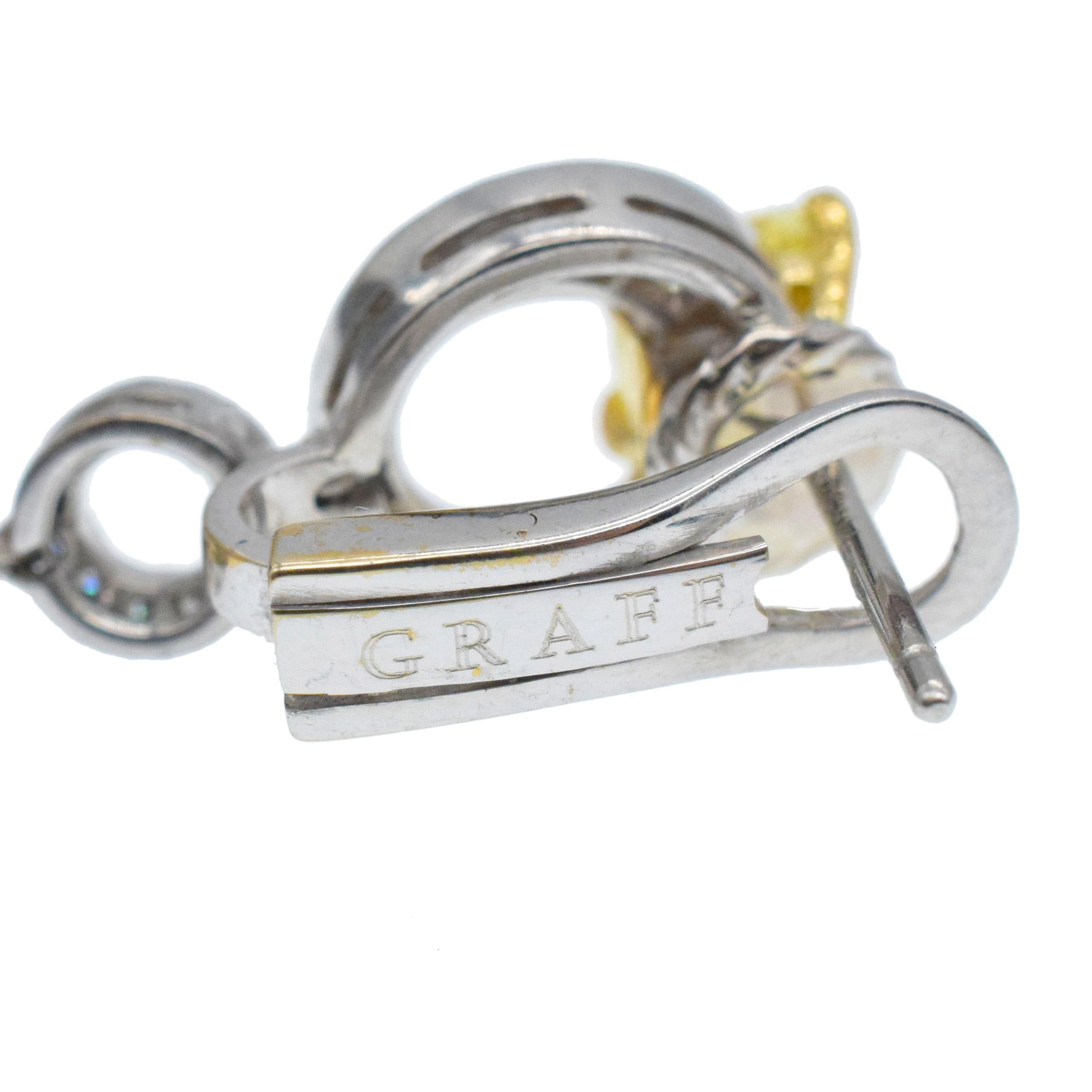 GRAFF   Orecchini pendenti con diamante 