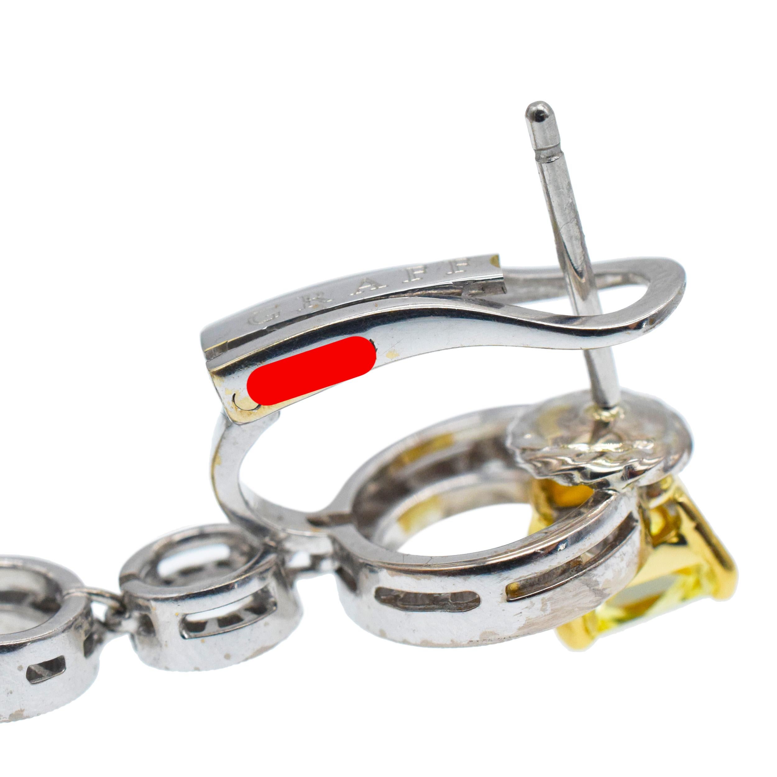 GRAFF   Orecchini pendenti con diamante 