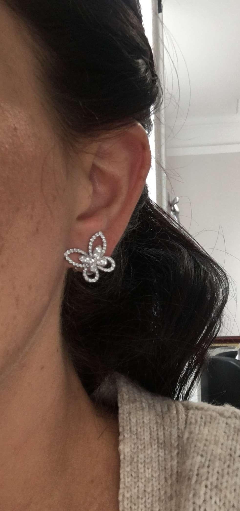 Graff Diamond Butterfly Earrings In Excellent Condition In London, GB