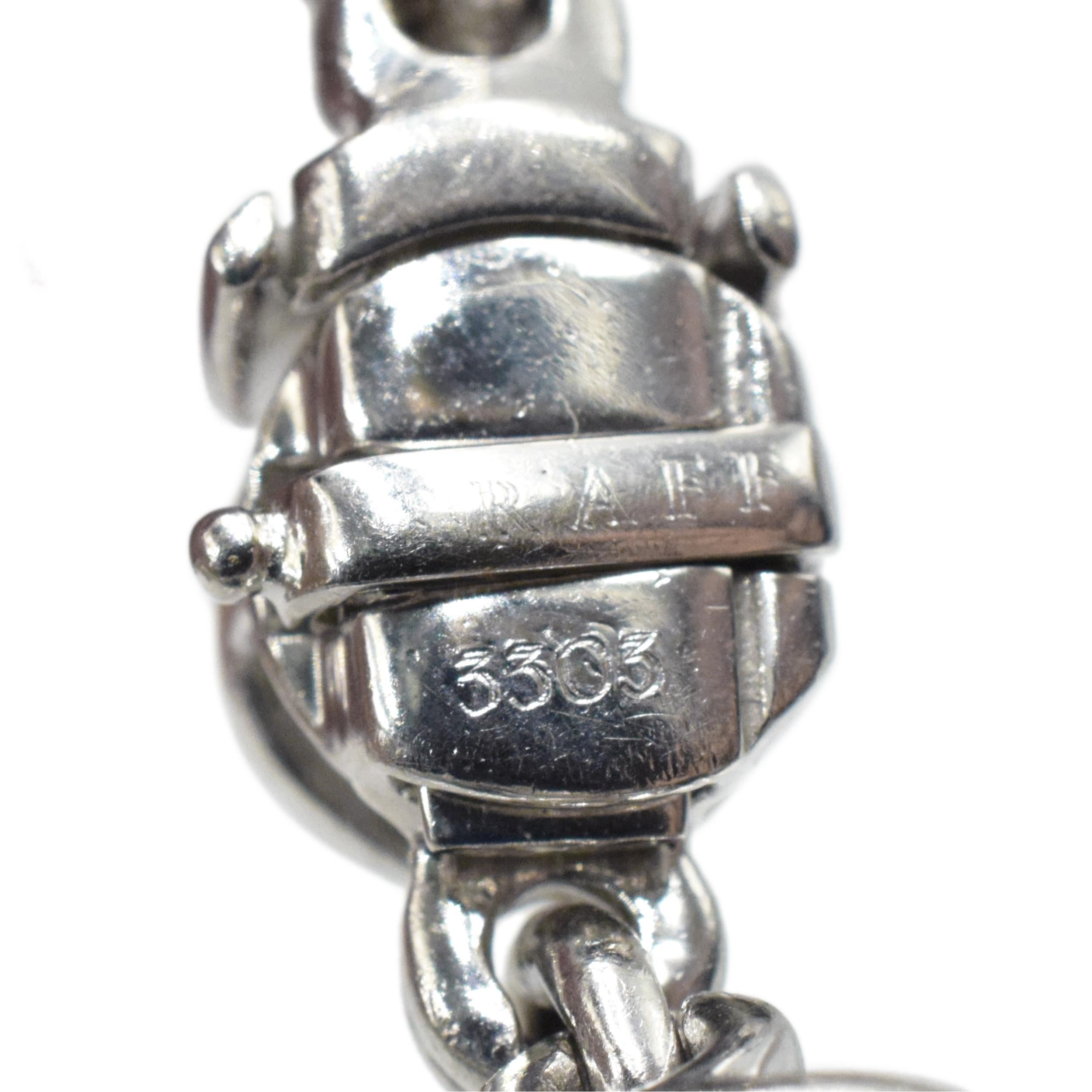 Women's or Men's Graff Diamond Charm Bracelet in Platinum