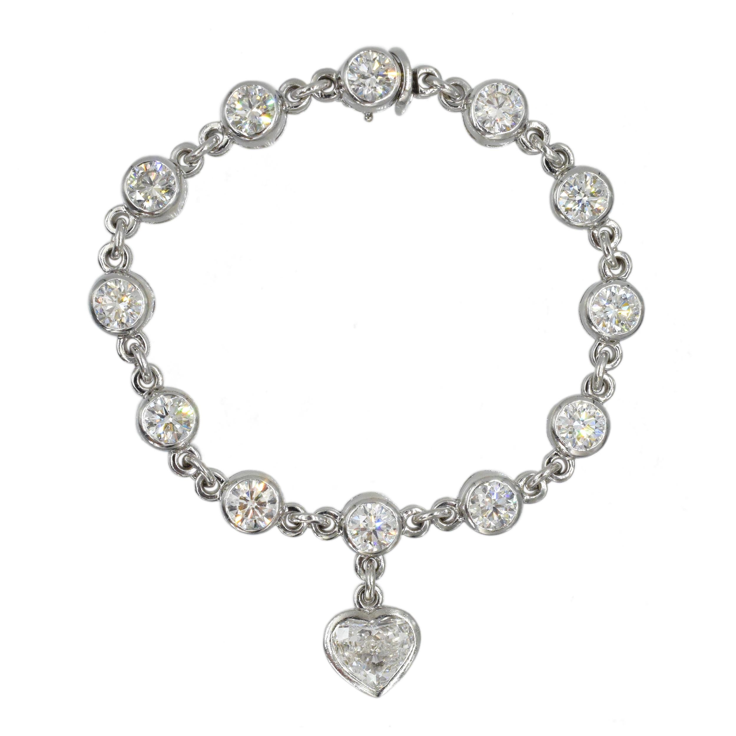 Graff Diamond Charm Bracelet in Platinum 3