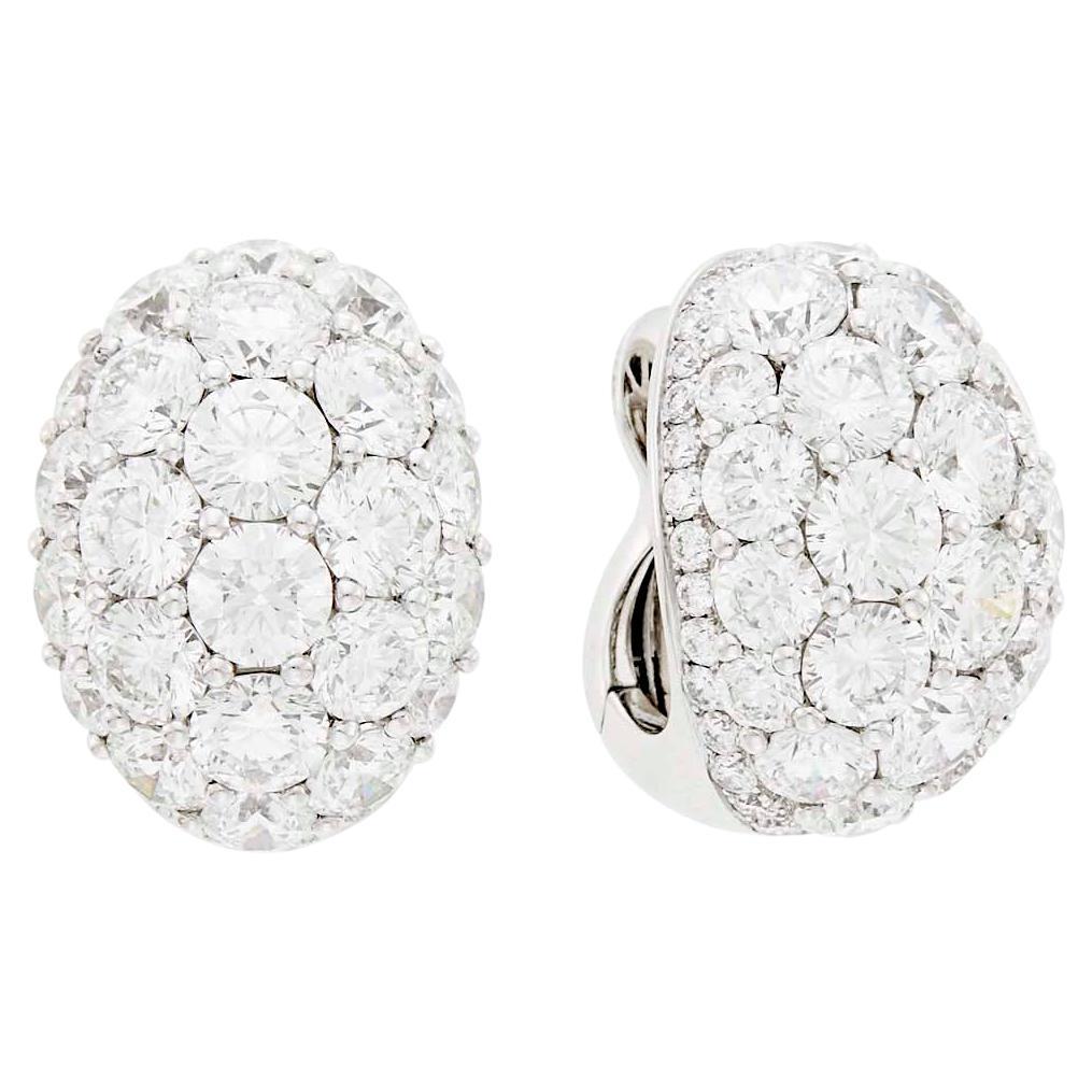 Graff Diamond Dome Ear-Clips For Sale