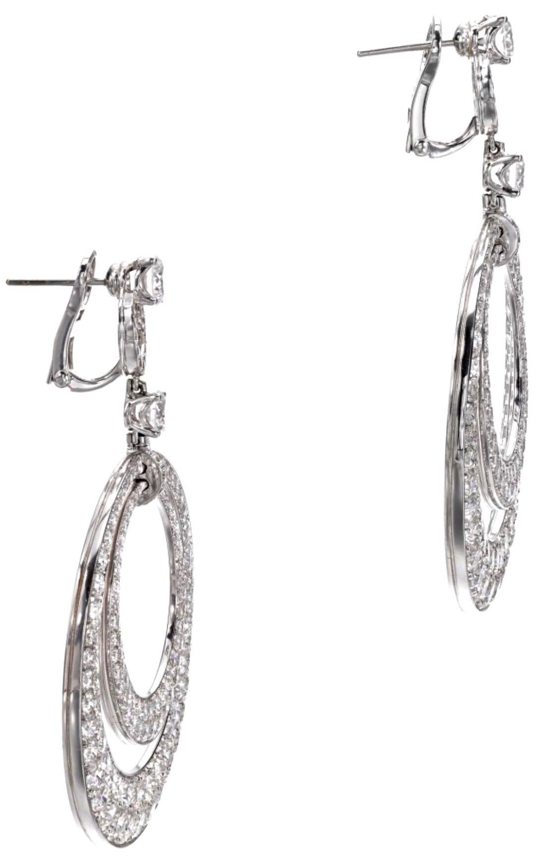 double hoop diamond earrings