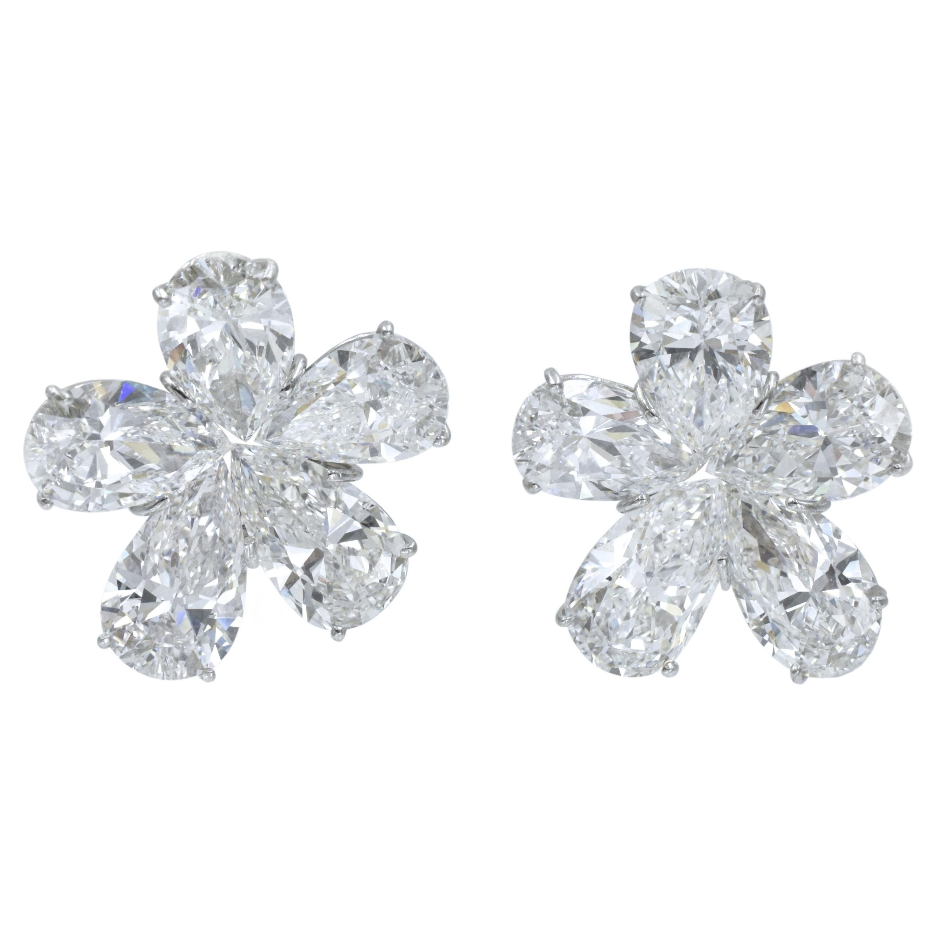 Winston Cluster Large Diamond Earrings