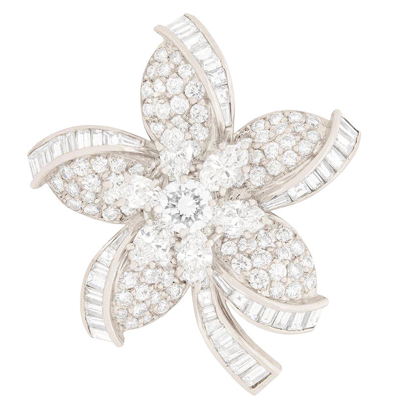 Graff Diamond Flower Brooch