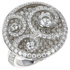 Weißgoldring 'Diamant auf Diamant' von Graff