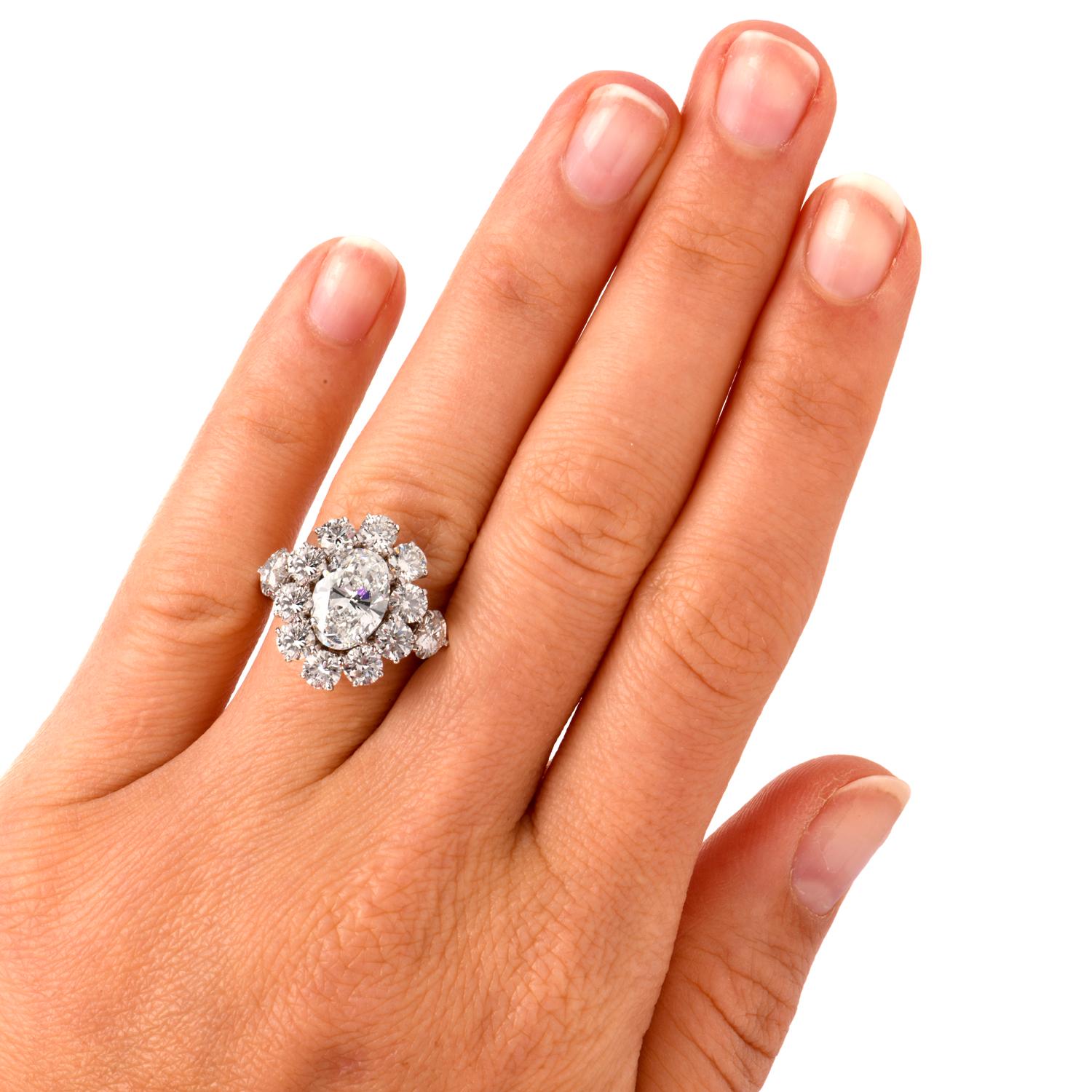 graff oval diamond ring