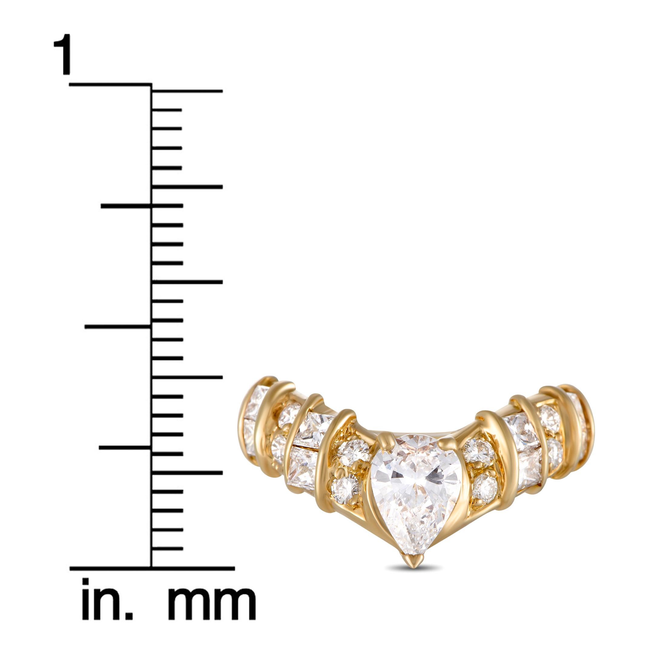 Women's Graff Diamond Pave Tiara Yellow Gold Ring