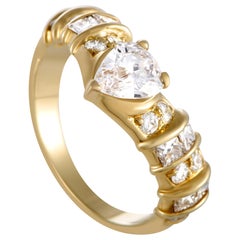 Graff Diamond Pave Tiara Yellow Gold Ring