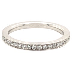 Anello di eternità con diamante Graff in platino incastonato