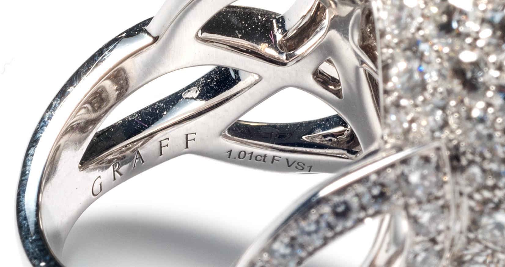 Anello con diamante Graff in vendita 1