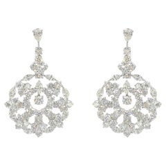 Graff Boucles d'oreilles flocon de neige en diamants