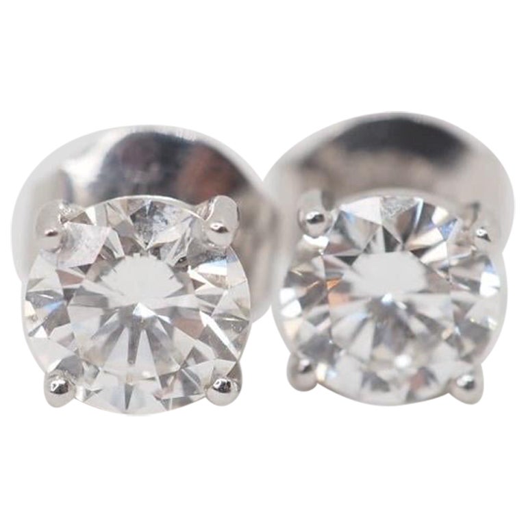 Graff Diamant-Ohrstecker aus 18 Karat Weißgold mit 3 Karat, 1, 5 Karat im Angebot