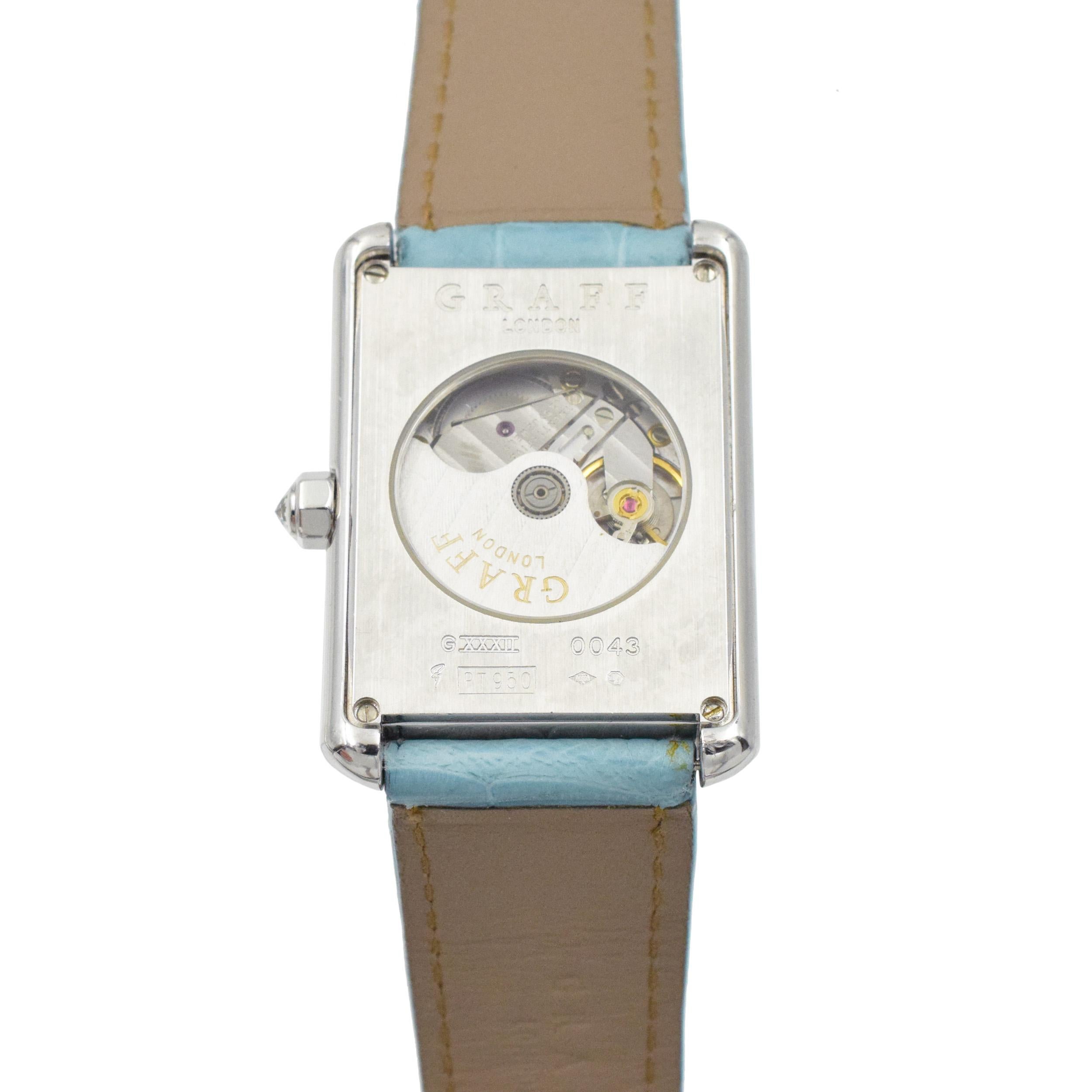 Graff  Diamant-Armbanduhr.  im Angebot 3