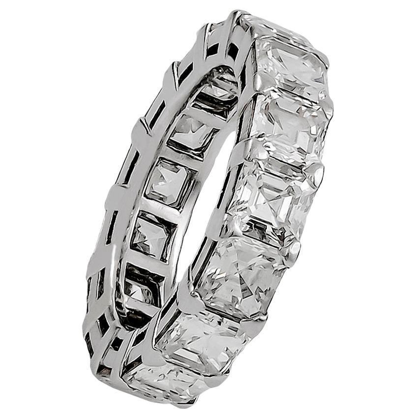 Graff Eternity-Ring mit Diamanten im Smaragdschliff im Angebot