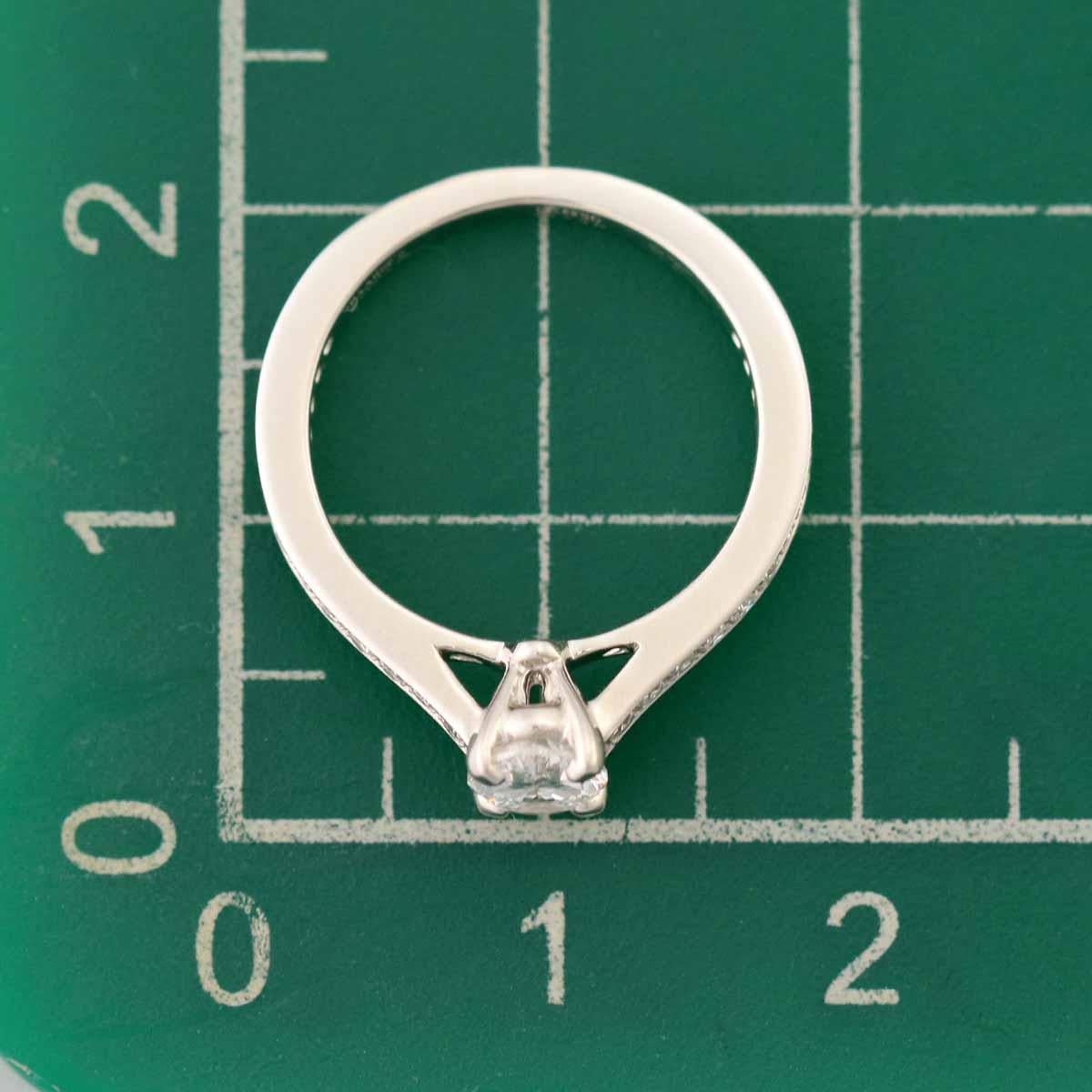 Oval Cut GRAFF Frame Oval Diamond 0.50ct E-VVS2 Platinum Ring US 3 1/4 For Sale