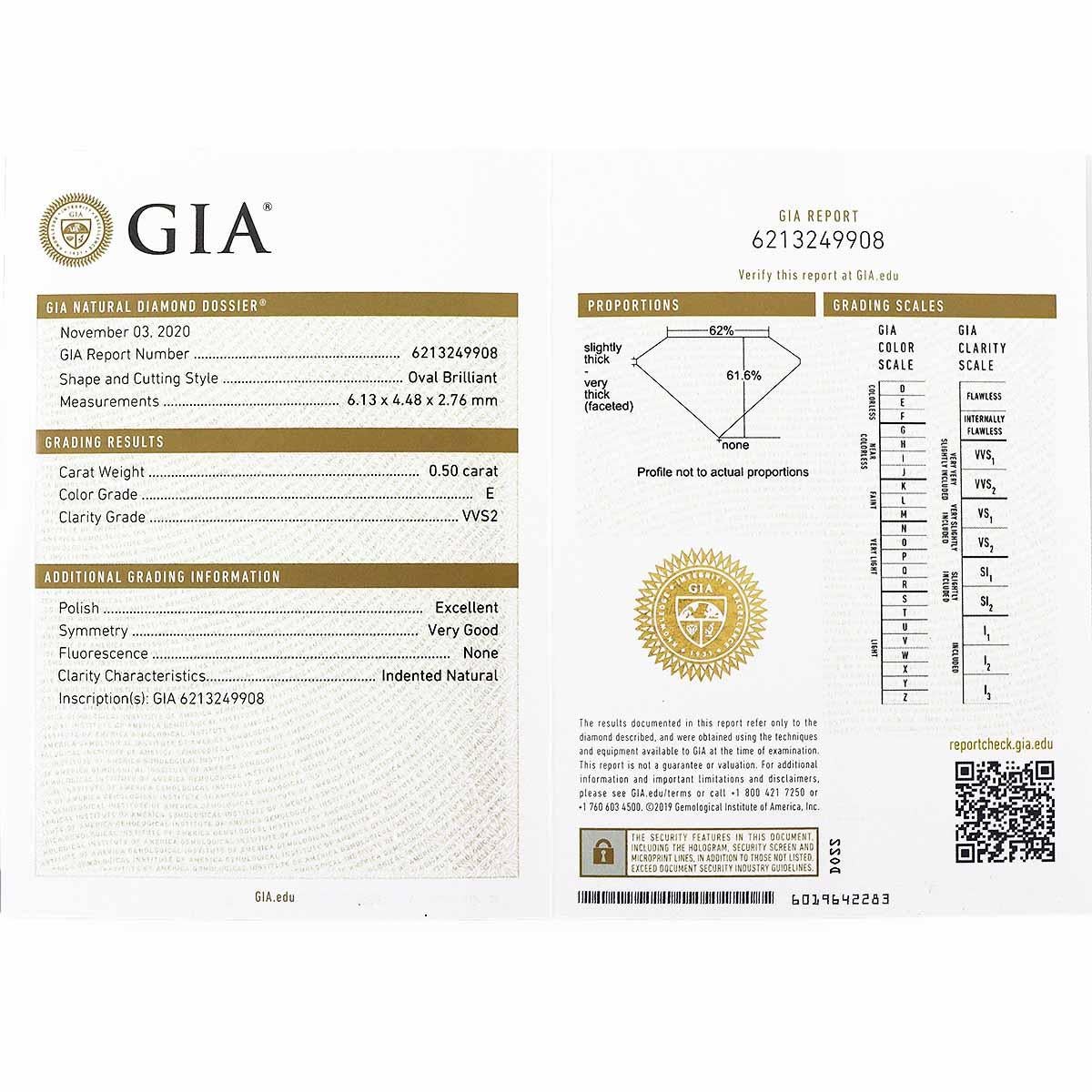 GRAFF Frame Oval Diamond 0.50ct E-VVS2 Platinum Ring US 3 1/4 For Sale 1