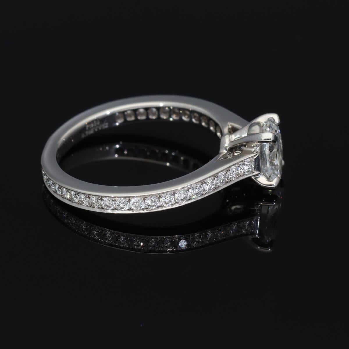 Bague GRAFF Frame diamant ovale 0,50 carat E-VVS2 platine US 3 1/4 en vente 7