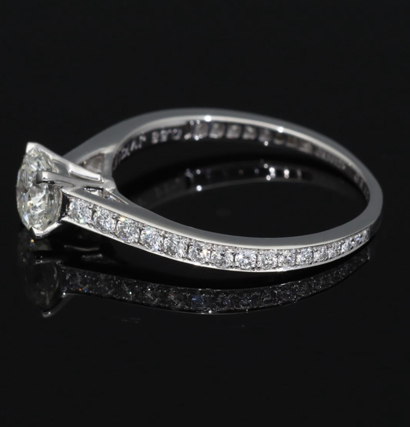 Marco GRAFF Diamante redondo 0,58ct J-VVS1-Ex Platino US 5 en venta 5