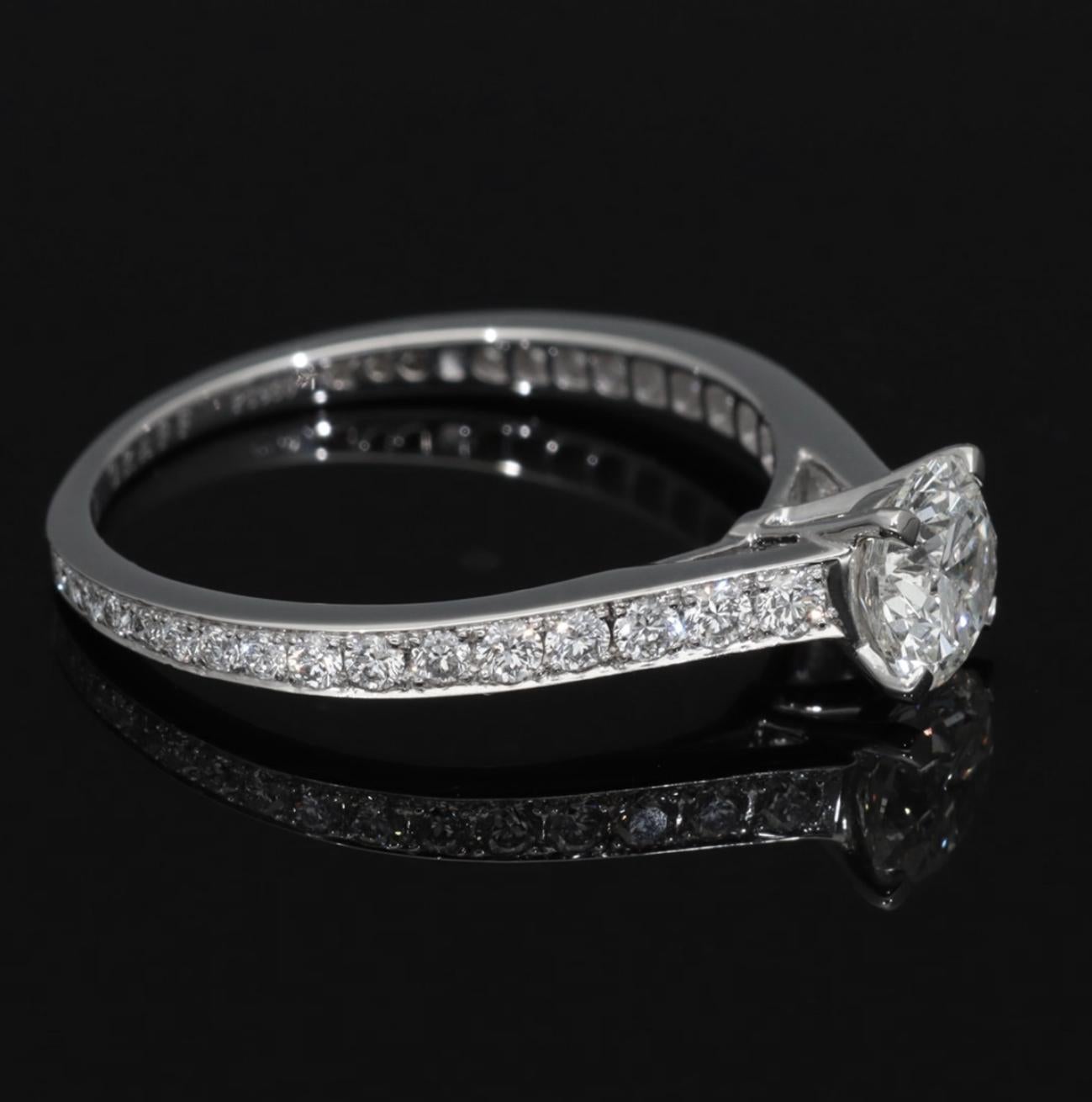 Marco GRAFF Diamante redondo 0,58ct J-VVS1-Ex Platino US 5 en venta 6