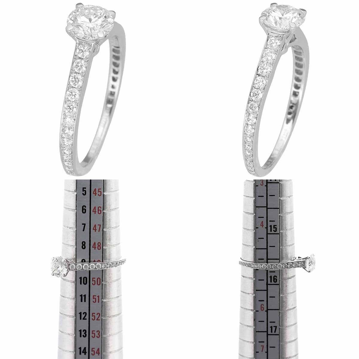 Graff Frame Diamante rotondo 0,58ct J-VVS1-Ex Platino US 5 In condizioni buone in vendita a Tokyo, JP