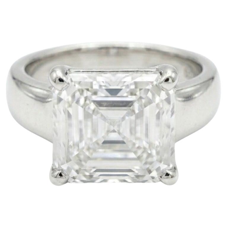 Graff GIA Certified 1.70 Carat D Flawless Square Emerald Cut Diamond Ring For Sale
