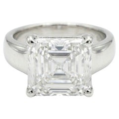 Graff GIA Certified 1.70 Carat D Flawless Square Emerald Cut Diamond Ring