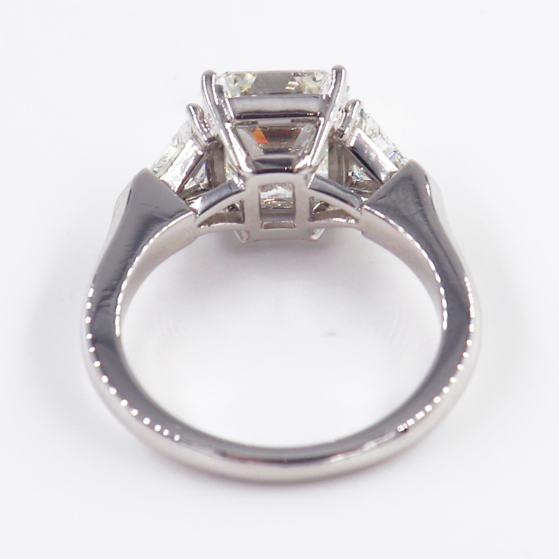 graff emerald cut ring