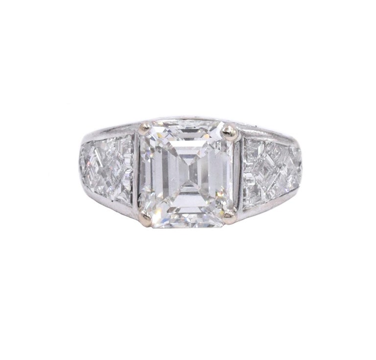 Graff GIA Certified Emerald Cut 4.03 Carat Diamond Fancy Cut Diamond Set  Ring For Sale at 1stDibs | graff diamond ring, graff emerald cut, graff  jewelry prices