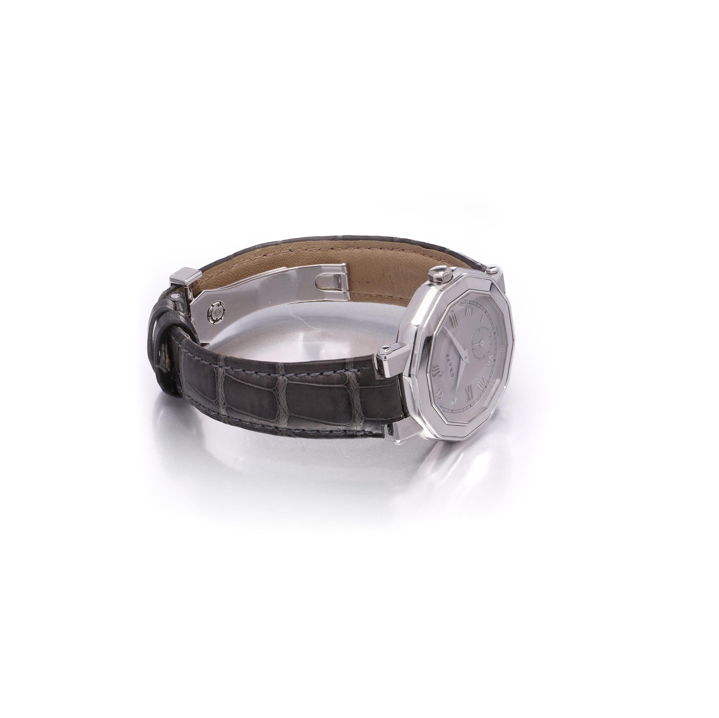 Graff GXXVI 35mm Quartz Watch in 18K White Gold , 2015 For Sale 2