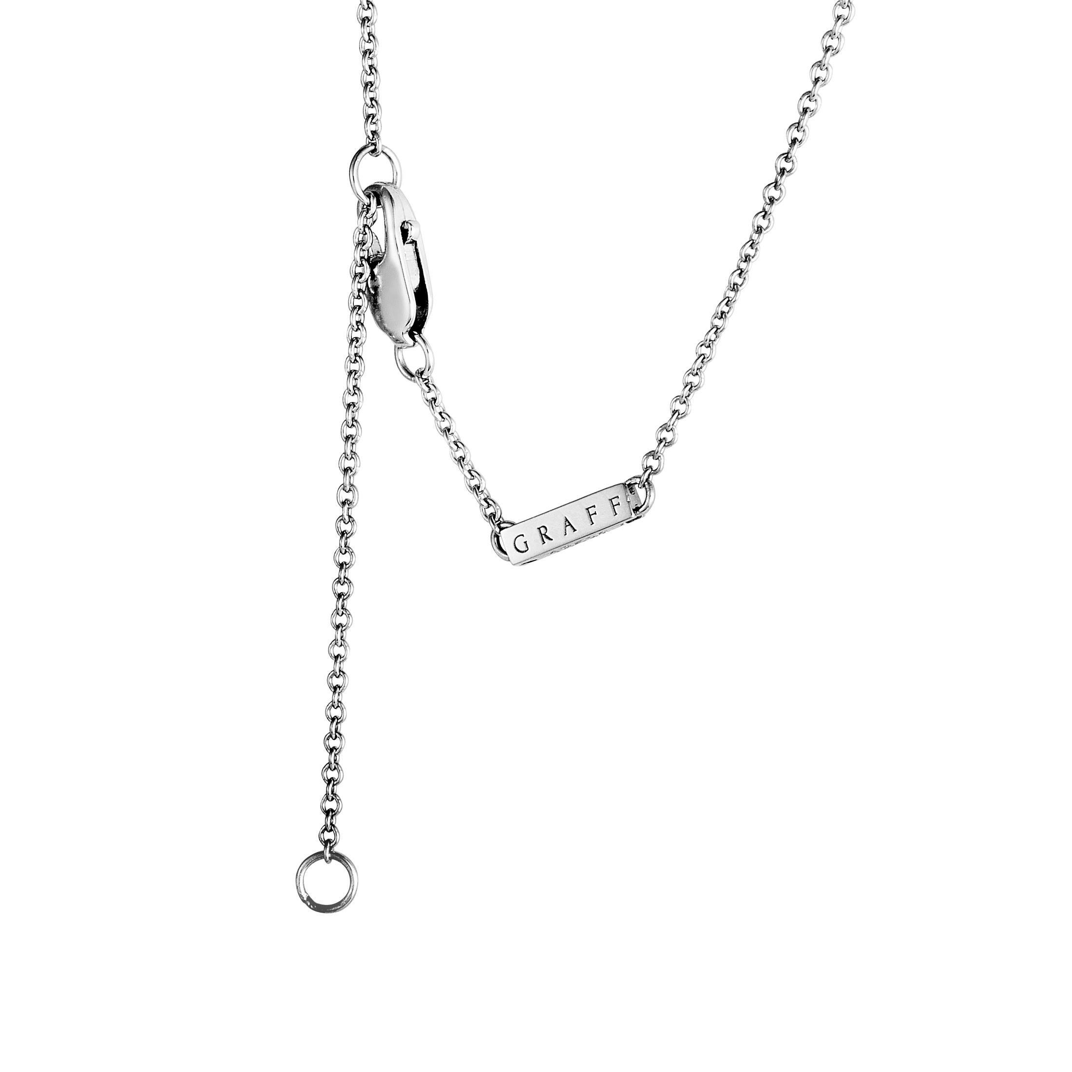 Women's Graff Heart Diamond Platinum Pendant Necklace