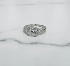Graff Internally Flawless Round Diamond Three-Stone Platinum Engageme