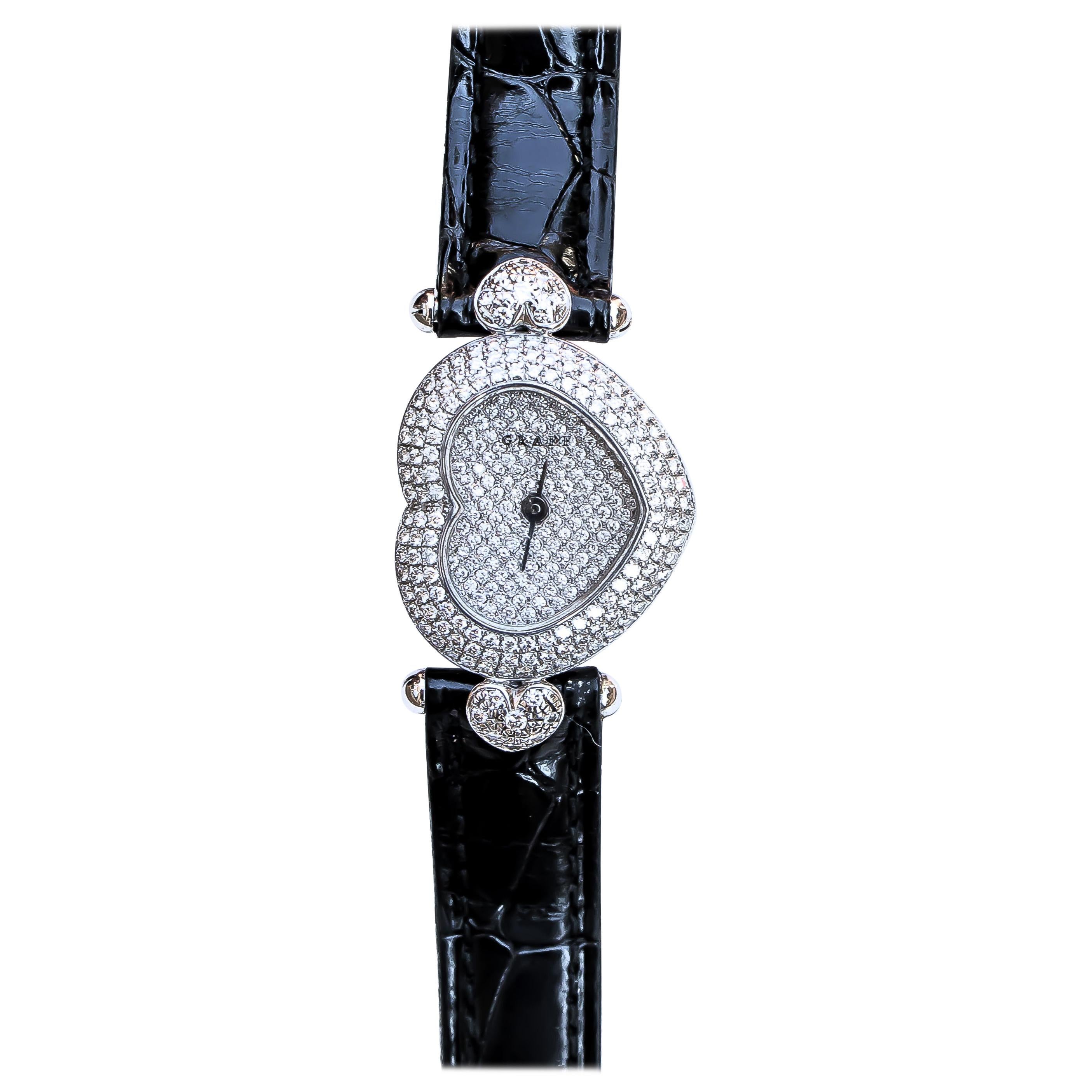 Graff London Limited Edition Diamonds 2.80 Carat Wristwatch 18 Karat Gold