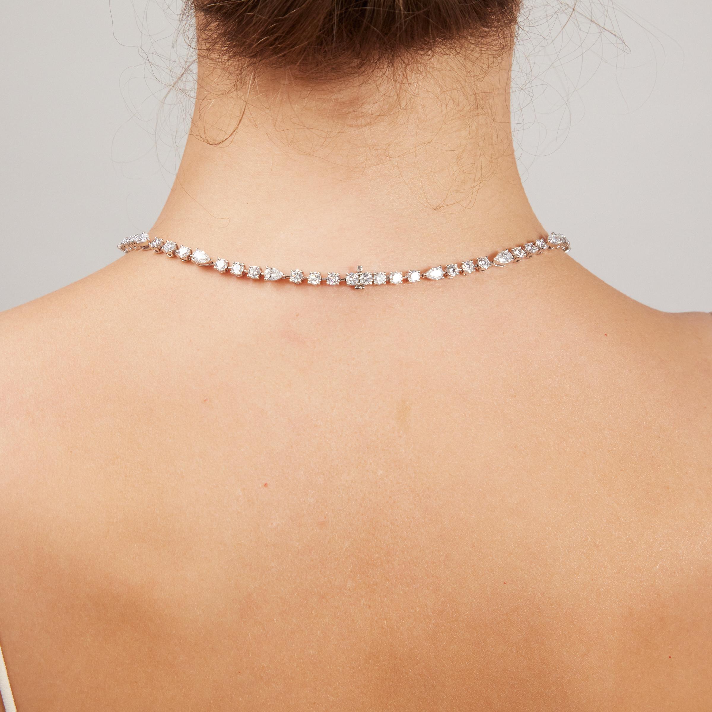 Magnifica collana di diamanti Graff da 31 carati in platino con certificato GIA e custodia in vendita 3