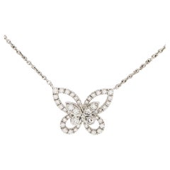 Collier pendentif en or blanc 18k Graff Multi Butterfly Silhouette Diamond