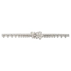 Graff Natürliches 7,50 Karat Diamant-Blumenarmband aus 18 Karat Carissa, auf Lager