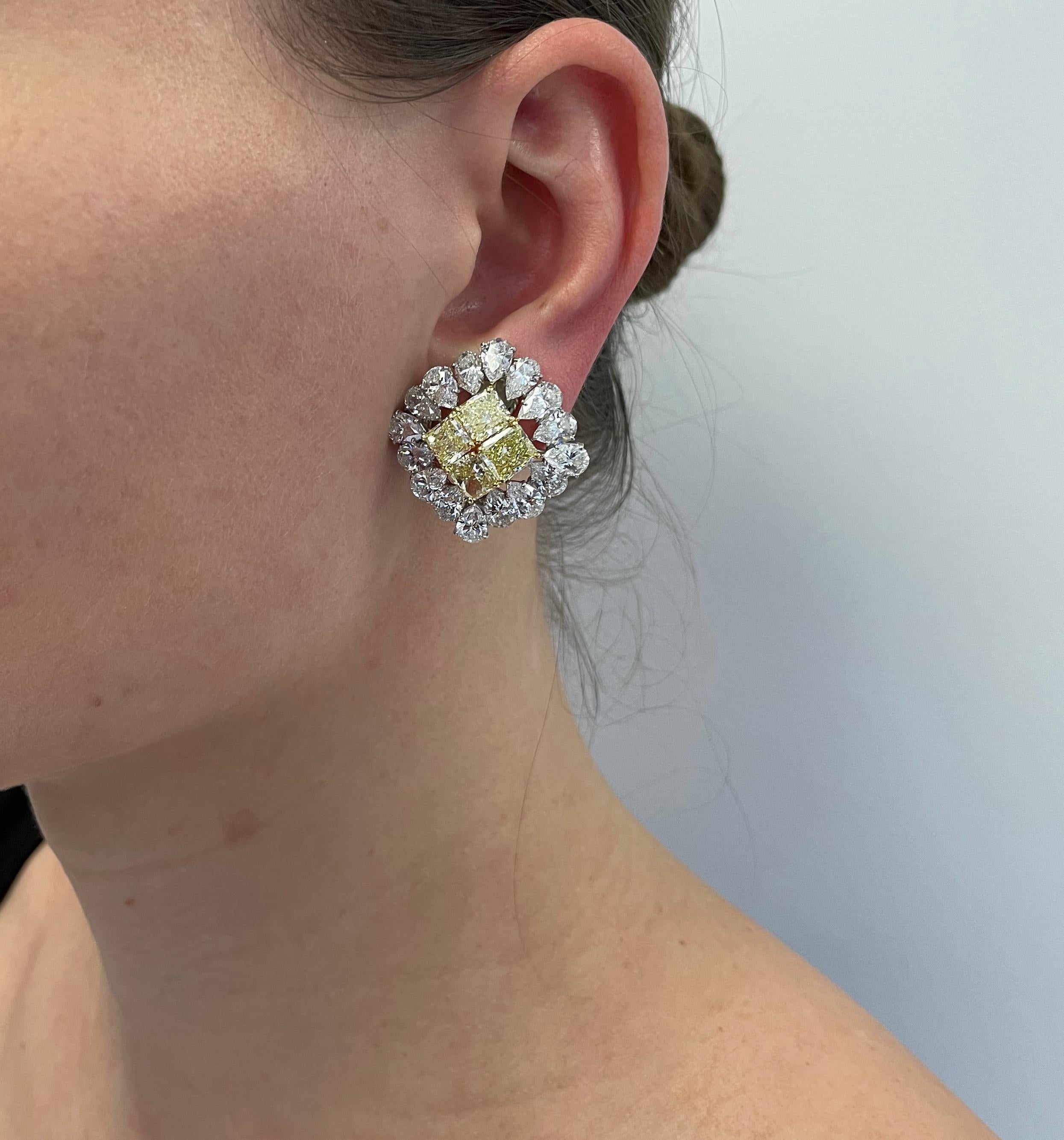graff yellow diamond earrings