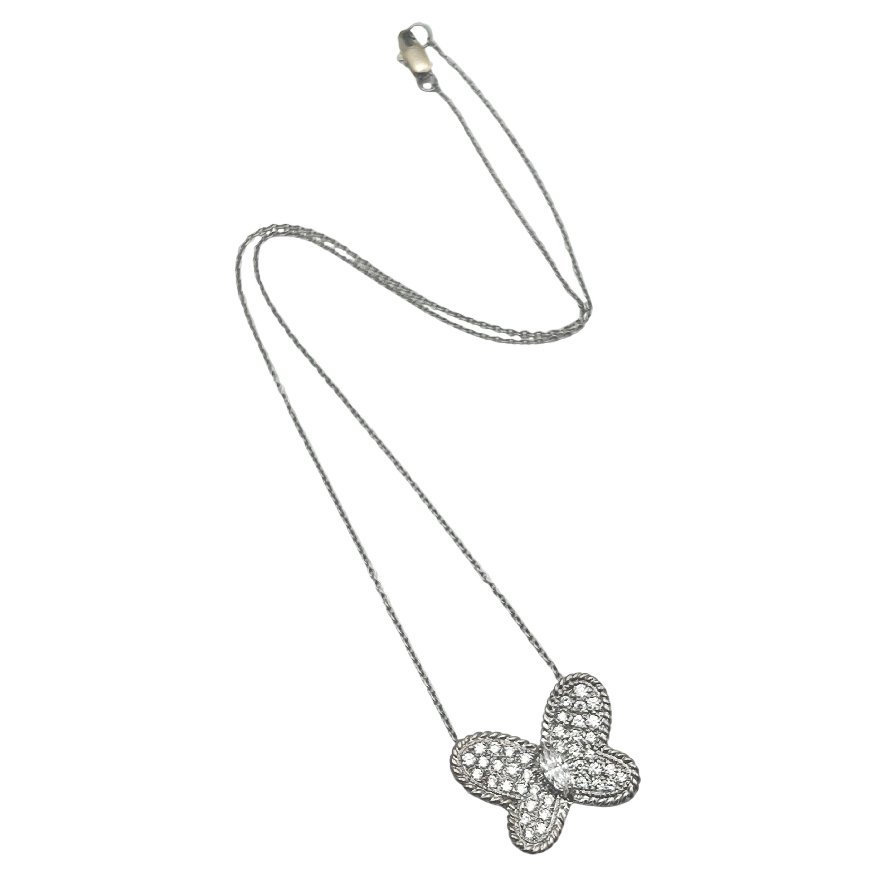 Graff - Collier papillon à pendentifs en diamants pavés Excellent état - En vente à Palm Beach, FL