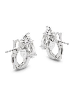 Graff Pear shape diamond studs 4.13ct