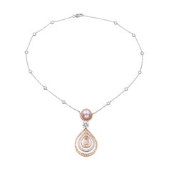 Graff Pink Diamond and Pearl Necklace