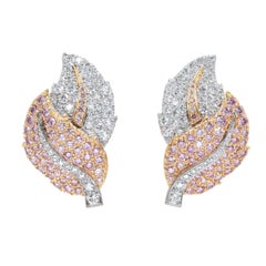 Graff Pink Diamond Gold Earrings