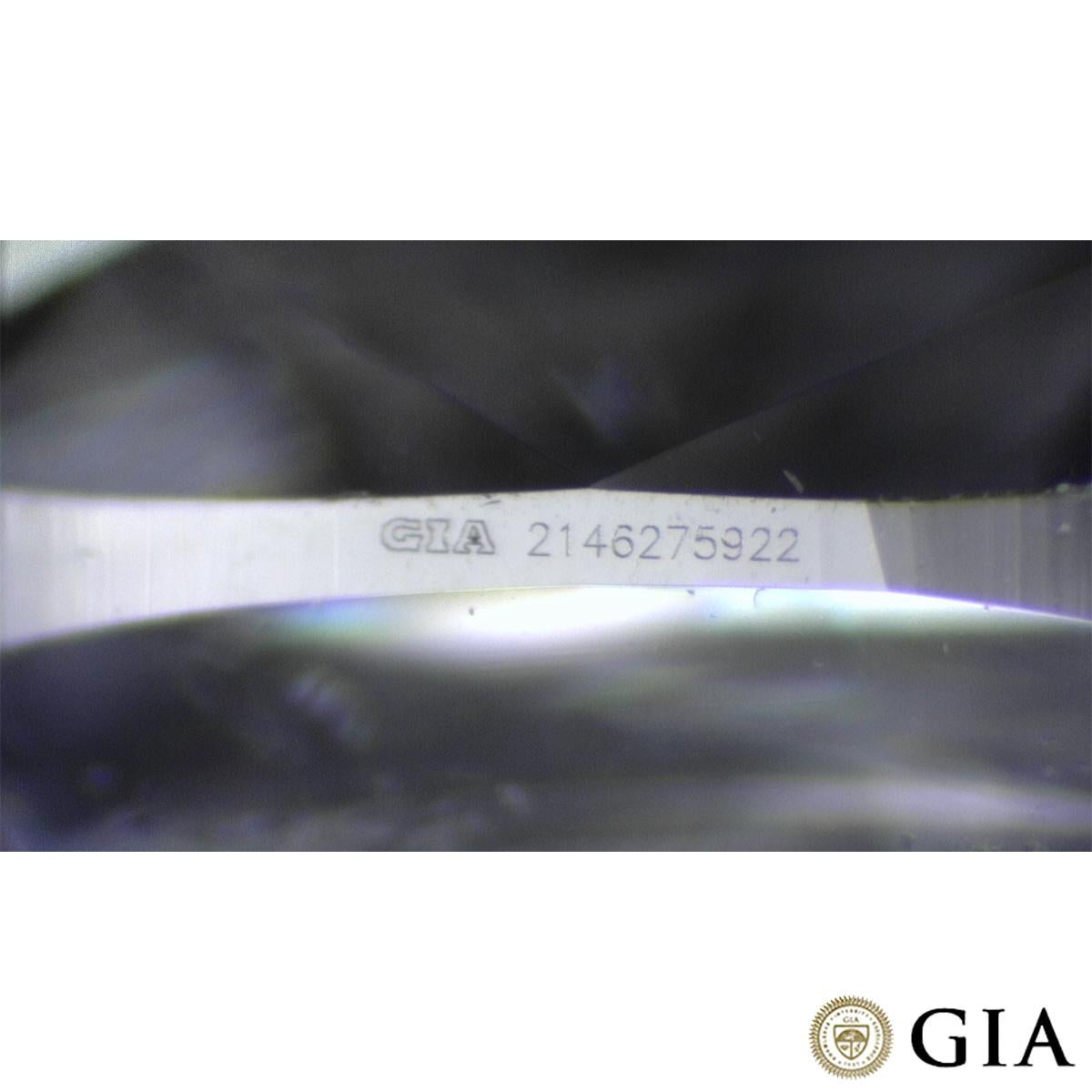 Graff Bague « Promise » en platine avec diamant taille coussin de 0,90 carat G/VS1 Pour femmes en vente