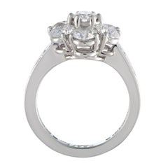 Graff Platinum Diamond Flower Ring
