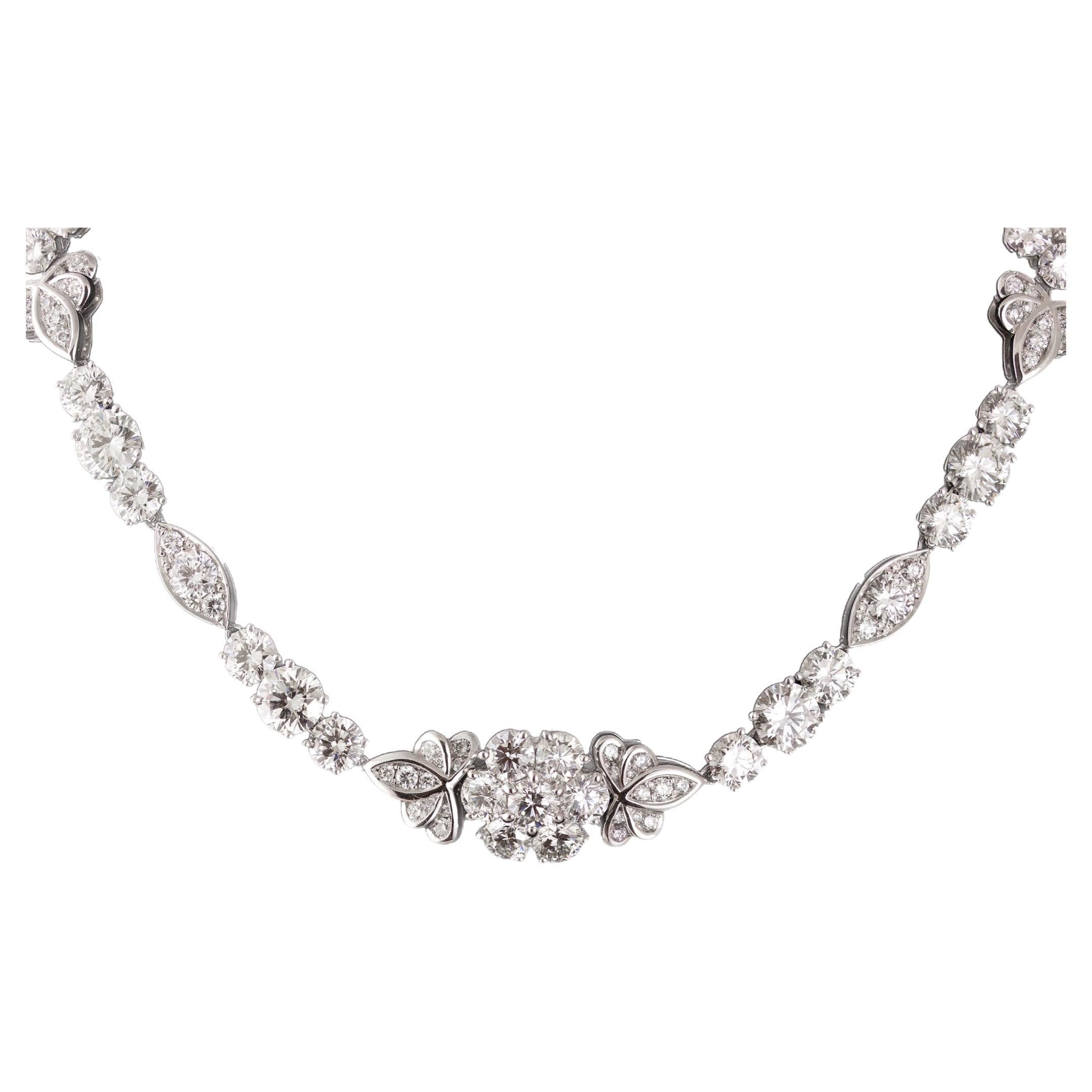 Graff Platinum GIA Diamond Necklace