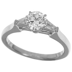 GRAFF Promise Round Brilliant Cut 0.50 Carat Diamond Platinum Ring