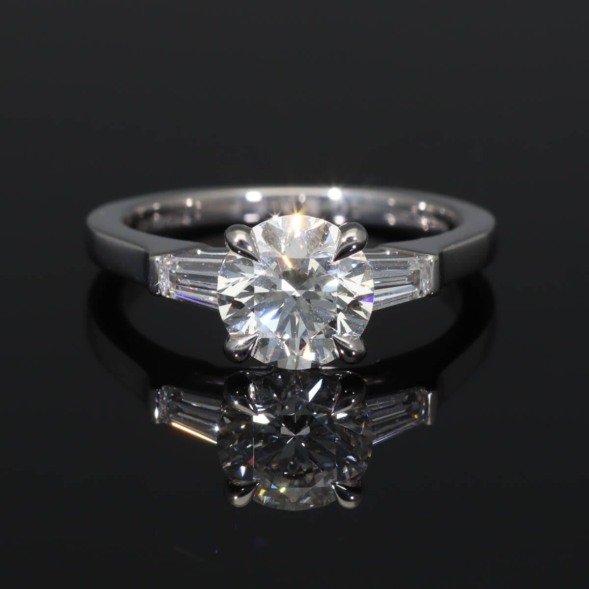 GRAFF Promise, bague en platine avec diamant rond 1,13 carat H-VS1-3Ex US 3 1/2 en vente 3