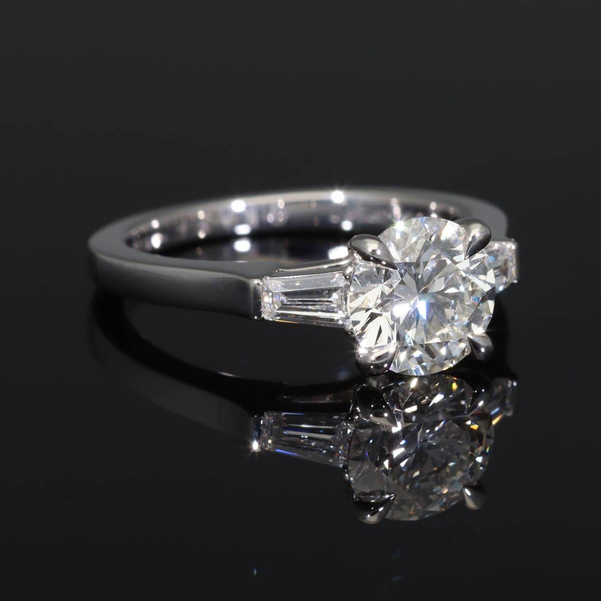 GRAFF Promise, bague en platine avec diamant rond 1,13 carat H-VS1-3Ex US 3 1/2 en vente 4