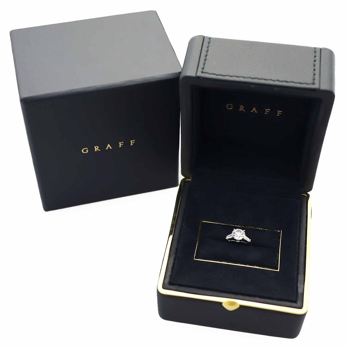 GRAFF Promise Runder Diamant 1,13 Karat H-VS1-3Ex Platinring US 3 1/2 im Angebot 1