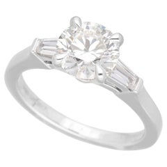 GRAFF Promise Round Diamond GIA 1.13ct H-VS1-3Ex Platinum Ring US 3 1/2